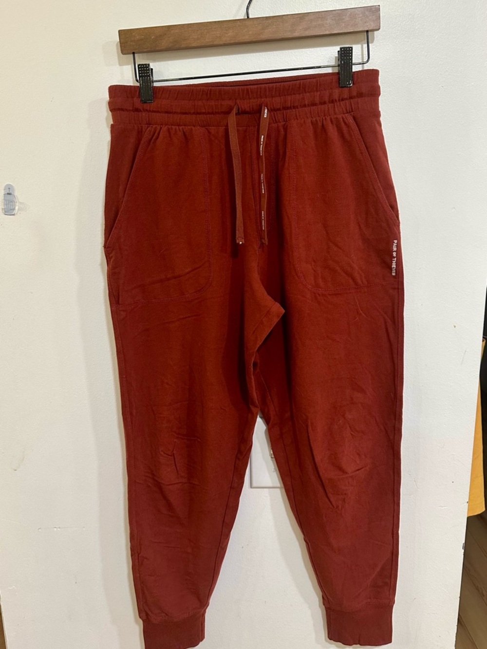 Pair of Thieves Men’s Super Soft Lounge Pajama Pants Size Small Mineral Red